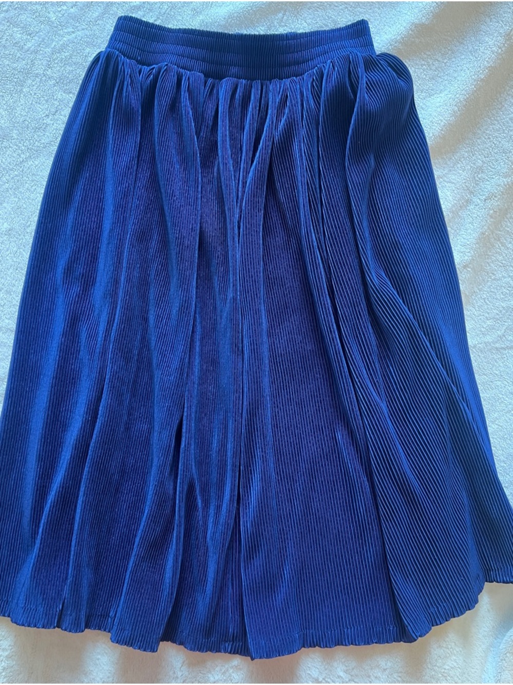 American Apparel Royal Blue Pleated Skirt
